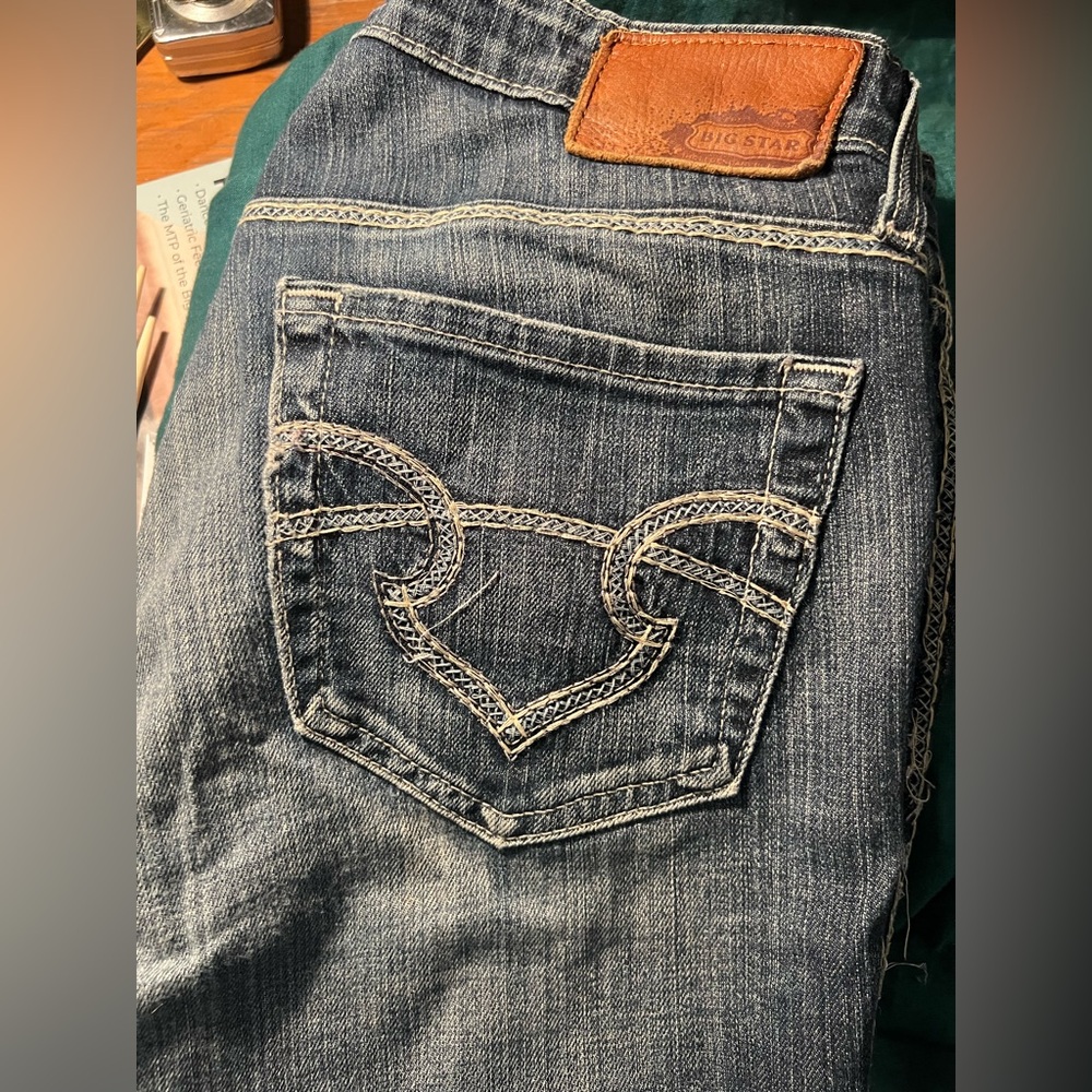 Big Star Blue Denim Jeans. Tall. 36” inseam